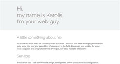 Desktop Screenshot of karolis.lt